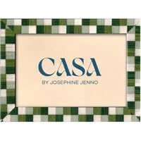 Checkered Photo Frame 7x5" - Green alternate view