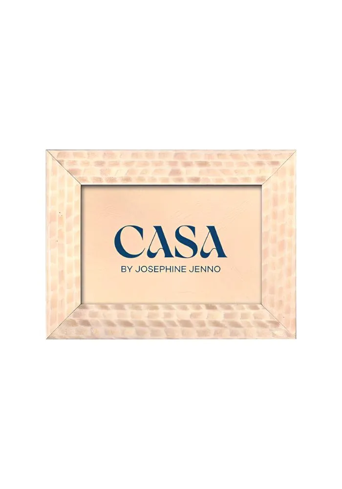 Cream and Beige Patterned Photo Frame 6x4" product