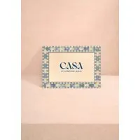 Natalini Mosaic Marquetry Photo Frame 6x4" - Light Blue alternate view