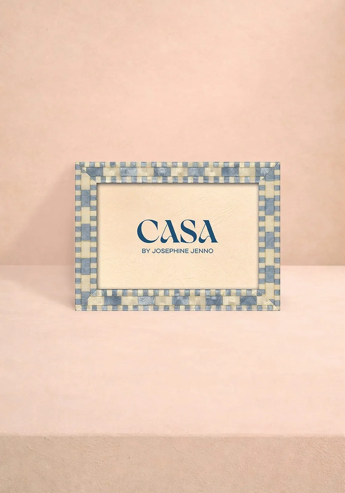 Natalini Mosaic Marquetry Photo Frame 6x4" - Light Blue product