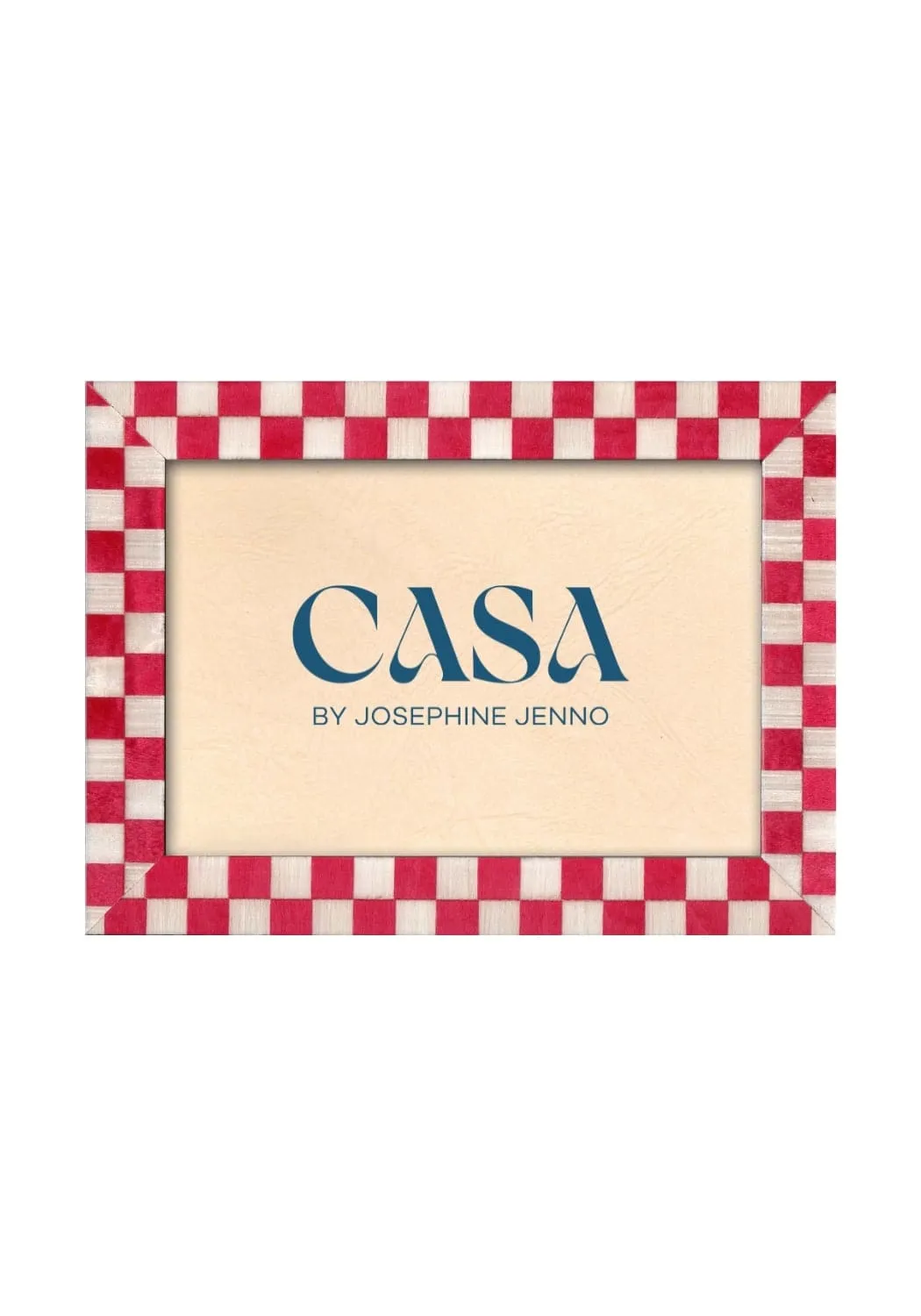 Red Checkered Photo Frame - Red product
