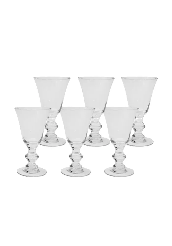 6-Piece Wine Glass Set - White, Glass