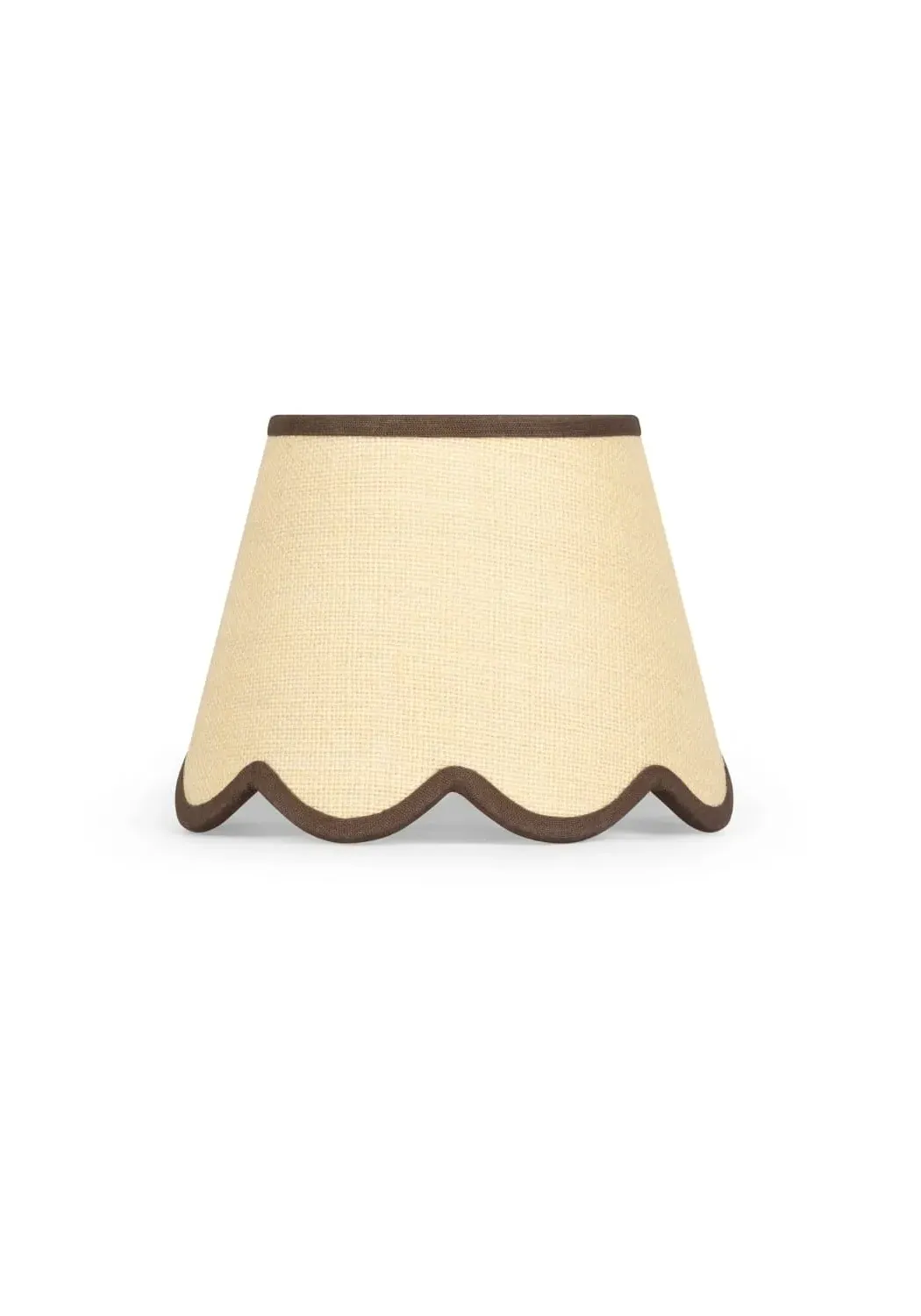 Scalloped Lampshade - Brown, Jute image