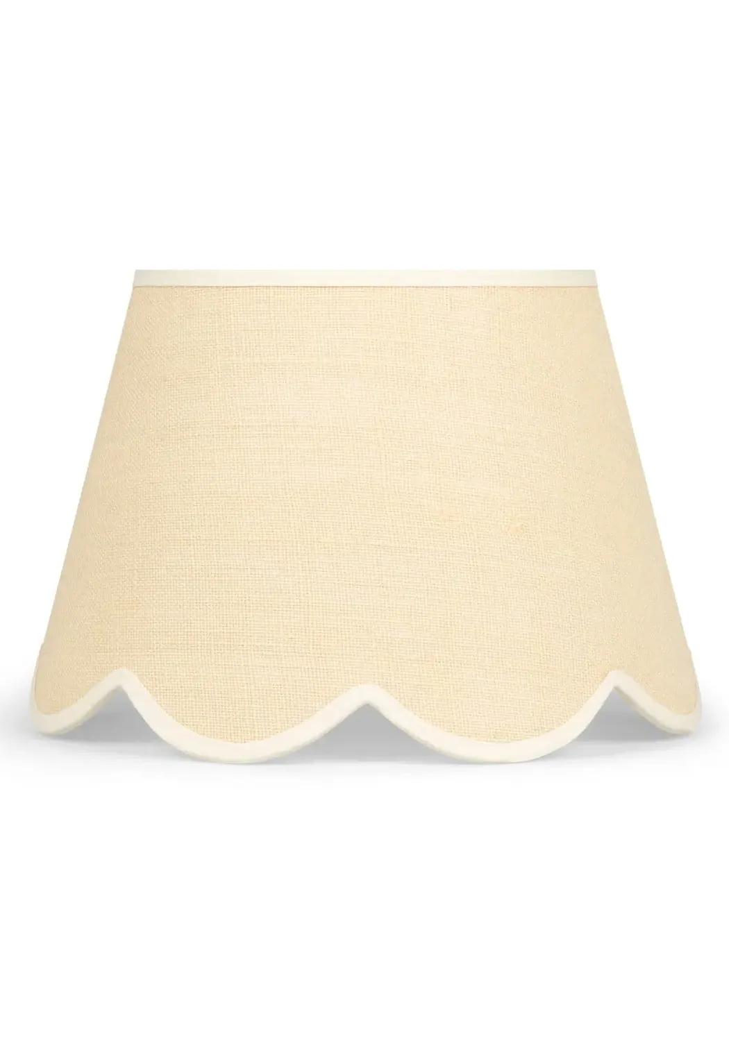 Scalloped Lampshade - White