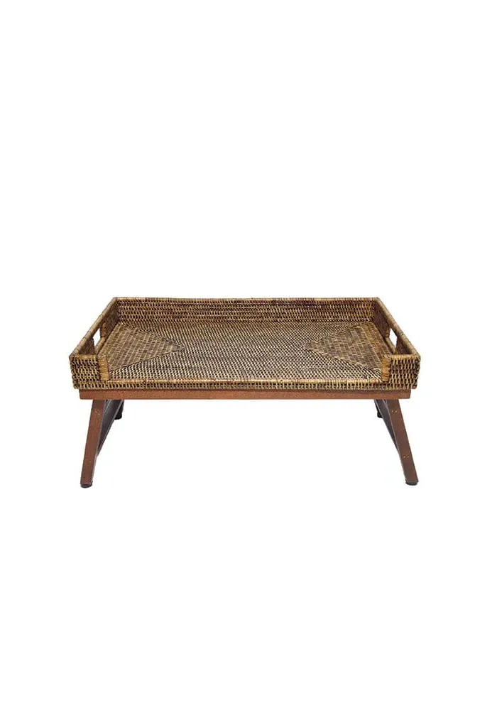 Breakfast Tray - Brown, Rattan