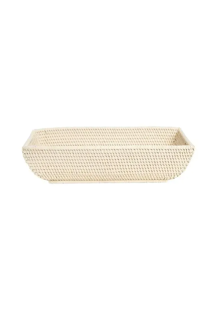 Long Storage Basket - Sand, Rattan image