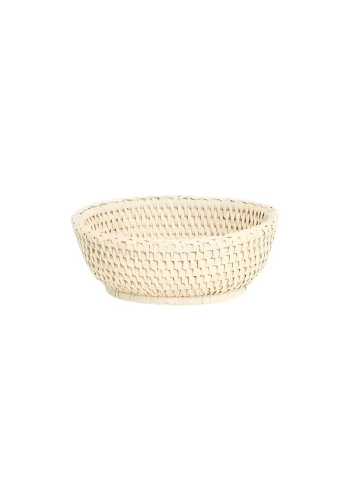 Mayfair Trinket Tray Hold All Basket - Yellow, Rattan product