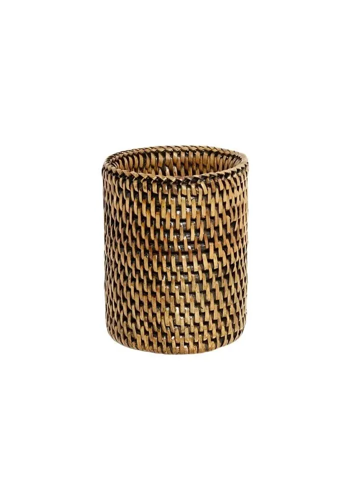 Rattan Bottle Holder - Brown