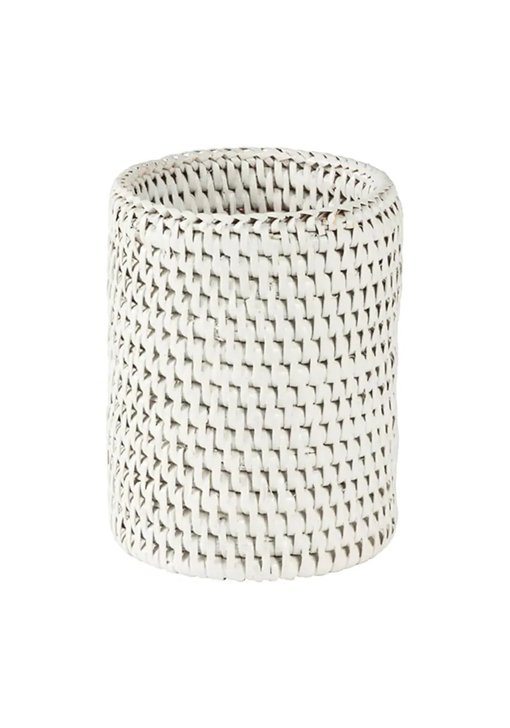 Rattan Bottle Holder - White