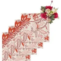 Bossa Nova Table Napkin Set of 4 - Red alternate view