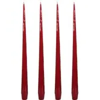 Aurora Medium Slender Taper Candles - Red alternate view