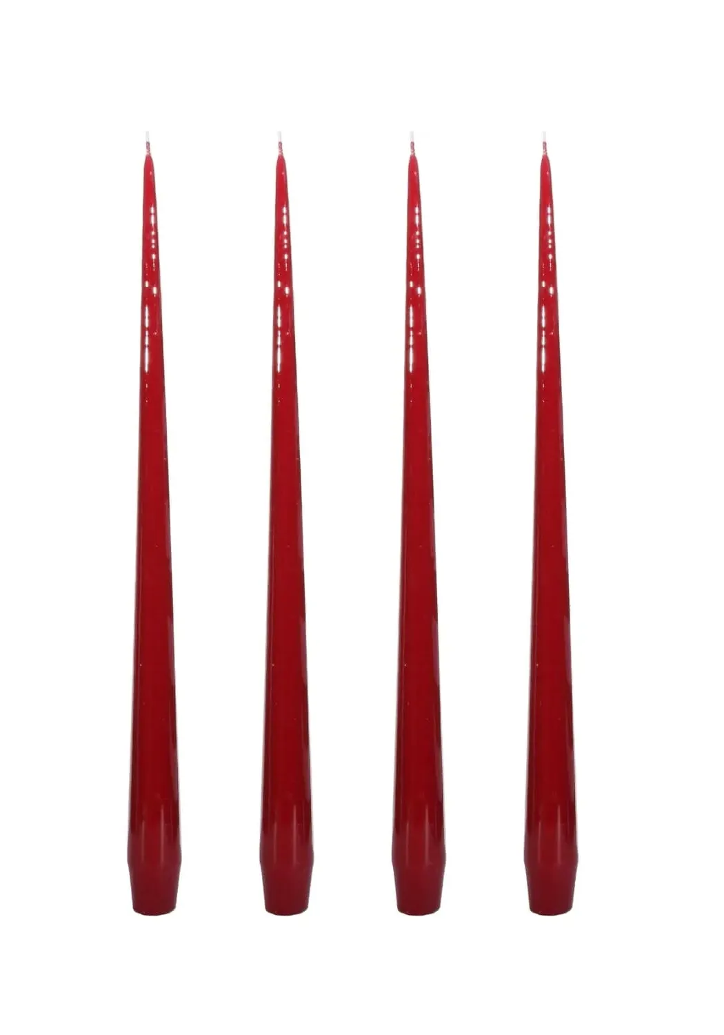 Aurora Medium Slender Taper Candles - Red product