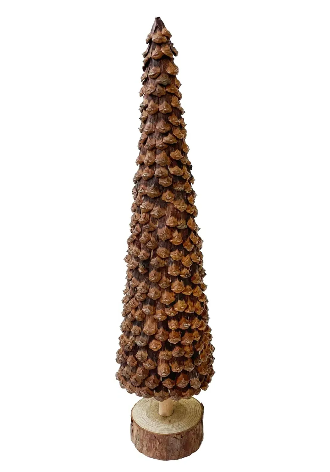 Conical Christmas Tree - Natural Pinecone