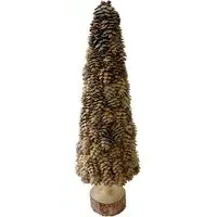 Holly Evergreen Tree Ornament - Brown alternate view