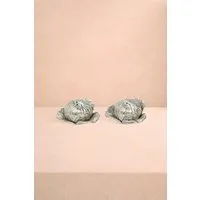 Cabbage Salt and Pepper Shakers - Silver, Pewter alternate view