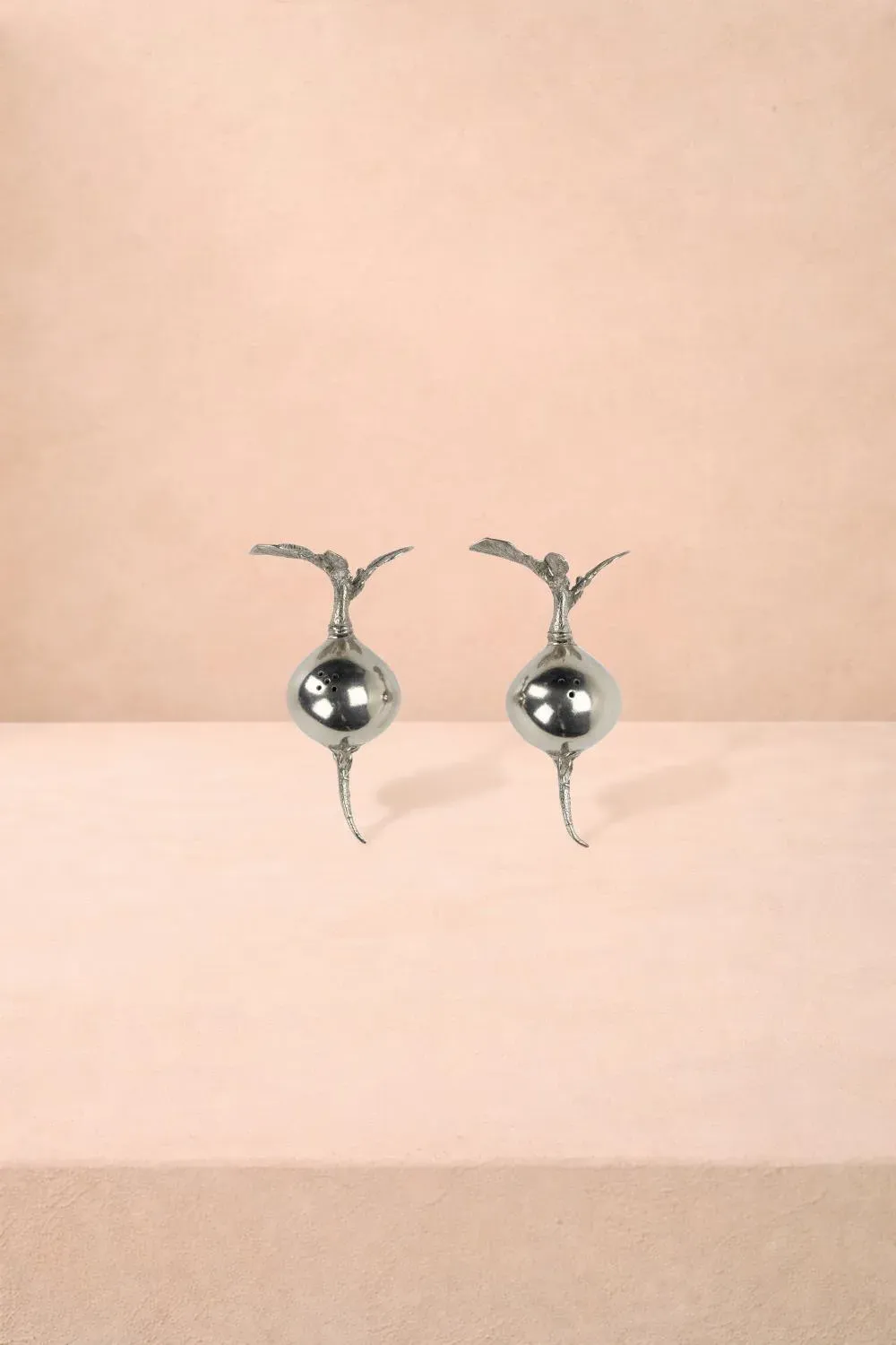 Garden Harvest Radish Salt and Pepper Shakers - Silver, Pewter product