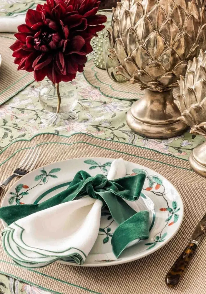 Hortensia Set of 4 Placemats - Brown, Green product