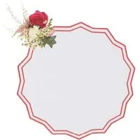Notting Hill Round Placemats Set of 4 - Red alternate view