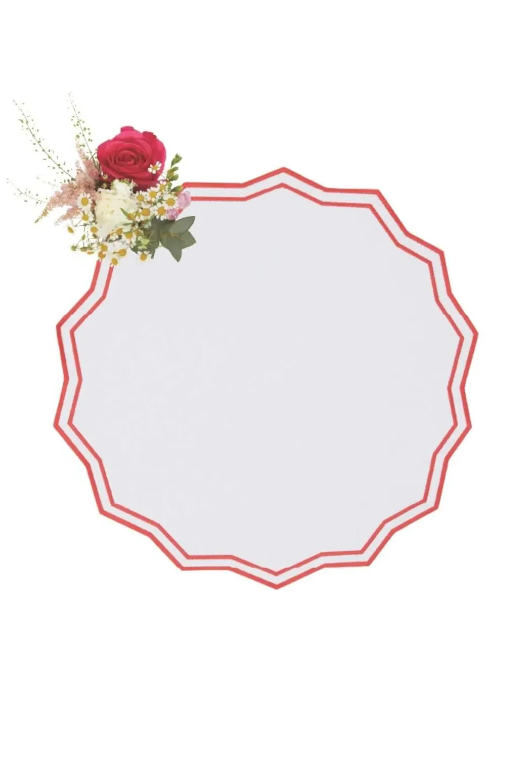 Notting Hill Round Placemats Set of 4 - Red product