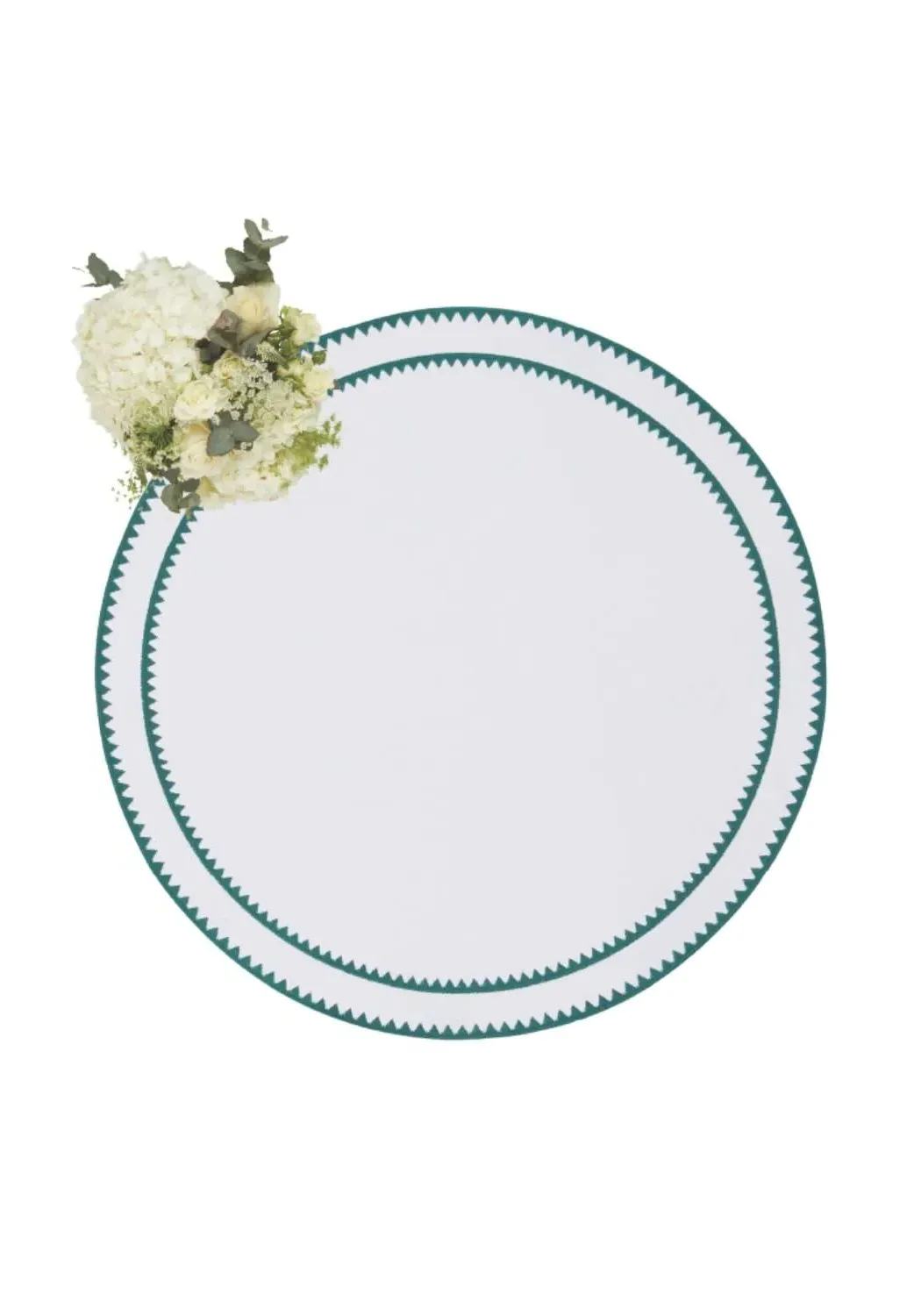 Round Placemats Set of 4 - Green image