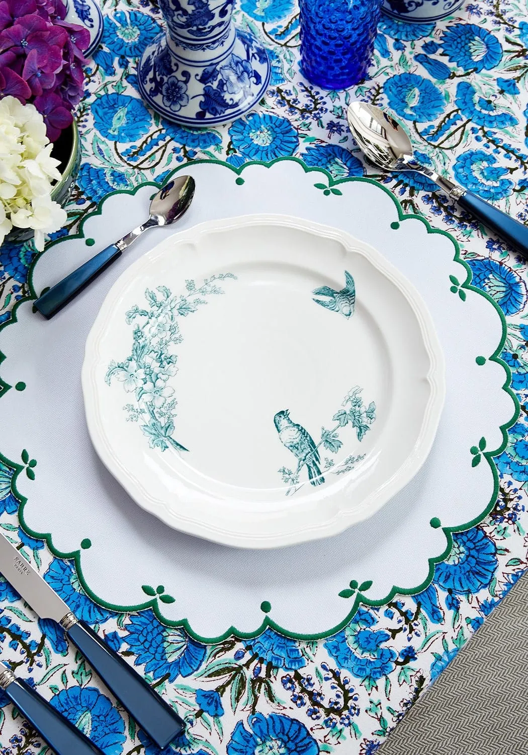 Sweet Greens Round Placemats Set of 4 - Green product