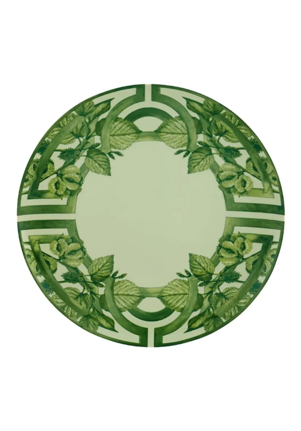 4-Piece Dinner Plate Set - Green, Botanical
