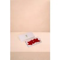 Velvet Bow Table Decoration Set of 4 - Red alternate view