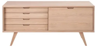 A Line 160cm Sideboard with Storage - Oak