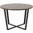 Amble 4 Seater Round Dining Table - Brown, Marble Effect