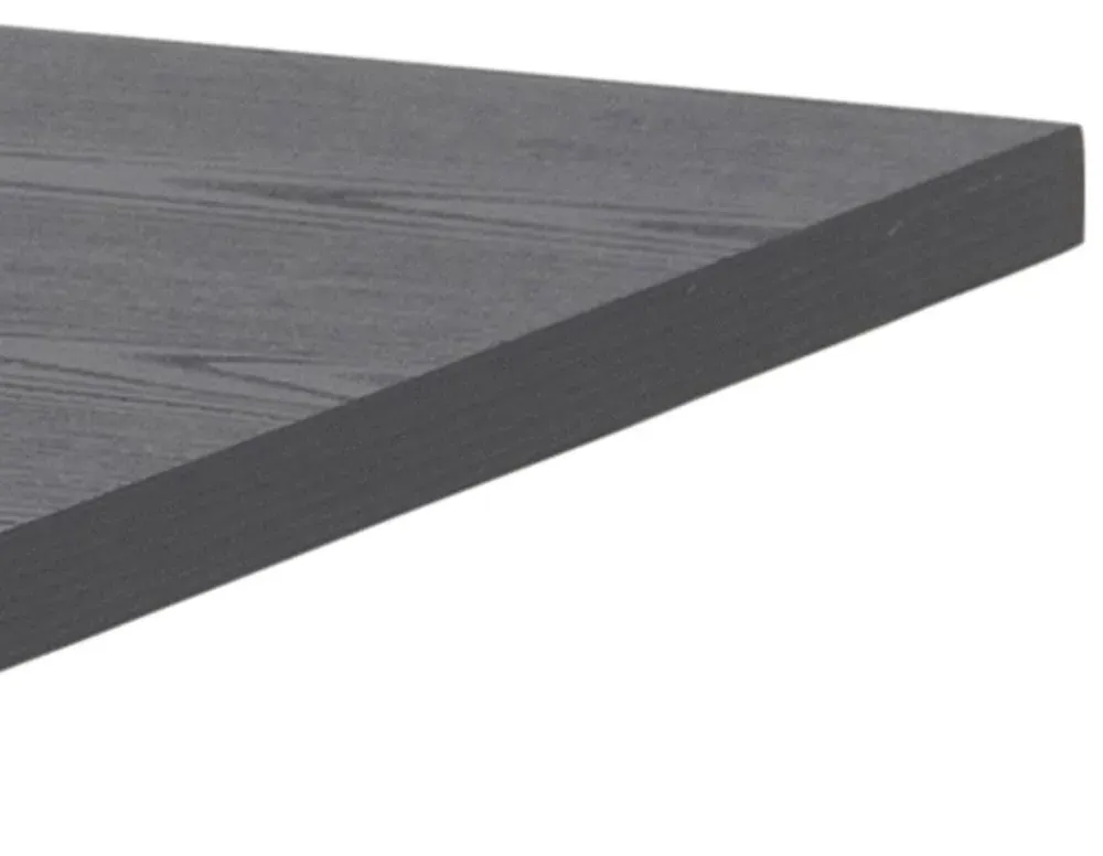 Angus Black 8 Seater Dining Table - Black, Melamine