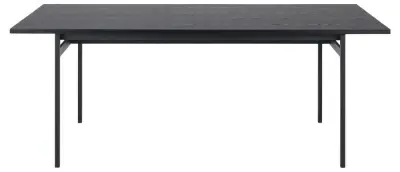 Angus Black 8 Seater Dining Table - Black, Melamine image
