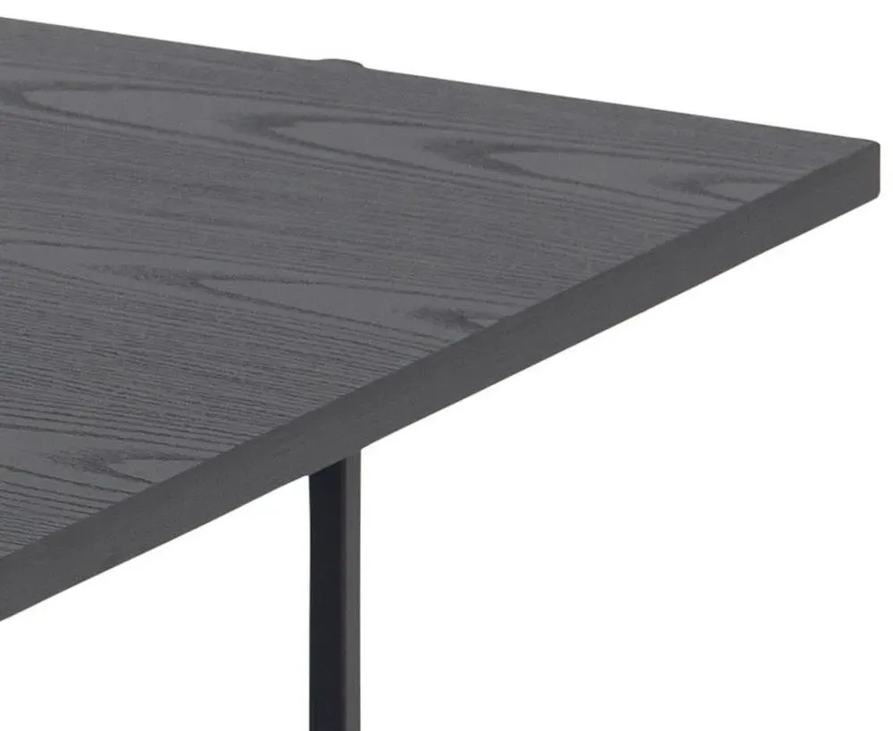 Angus Coffee Table with Storage - Black, Melamine