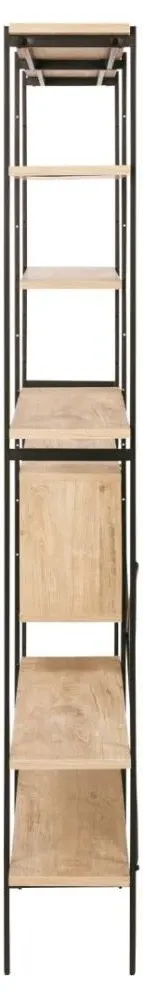 Angus Multi Shelf Open Bookcase - Wild Oak