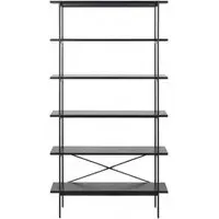 Angus Open Bookcase - Black