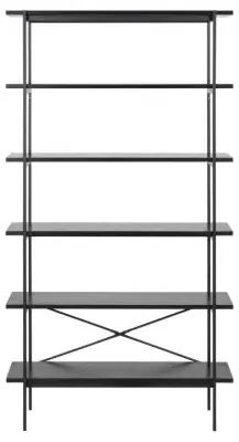 Angus Open Bookcase - Black