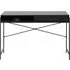 Angus Writing Desk with Sliding Door - Black, Melamine
