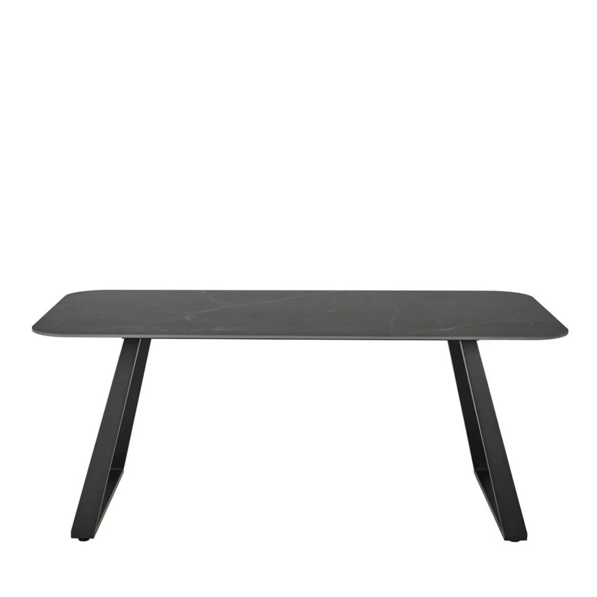 Antalya 6-Seater Dining Table - Black, Ceramic