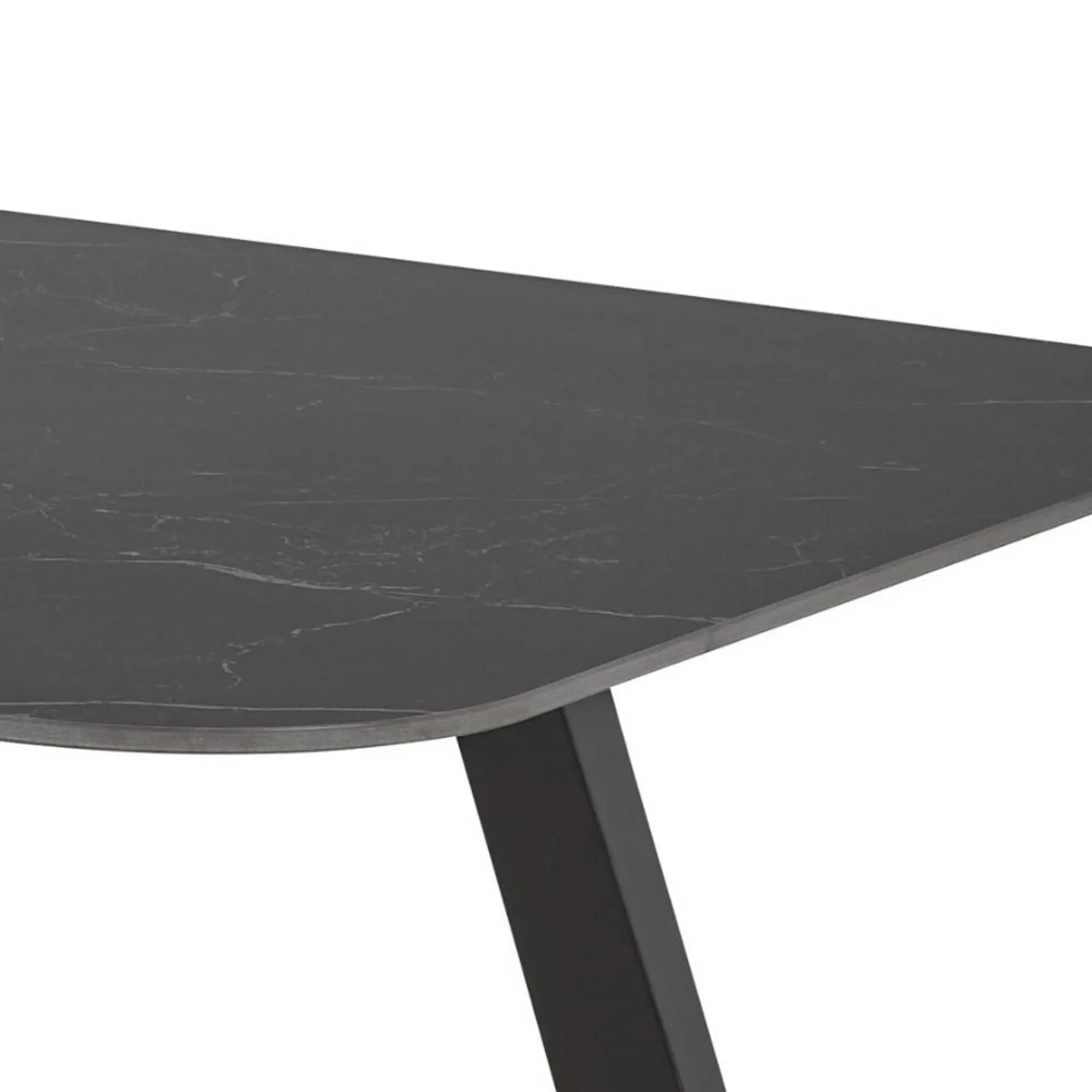 Antalya 6-Seater Dining Table - Black, Ceramic