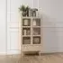 Aston 2 Door Display Cabinet - Oak