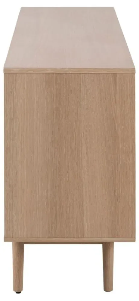 Aston Oak 160cm 2 Door Sideboard - White, Oak Veneer