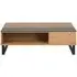Azalea 110cm Lift Up Coffee Table - Black, Wild Oak