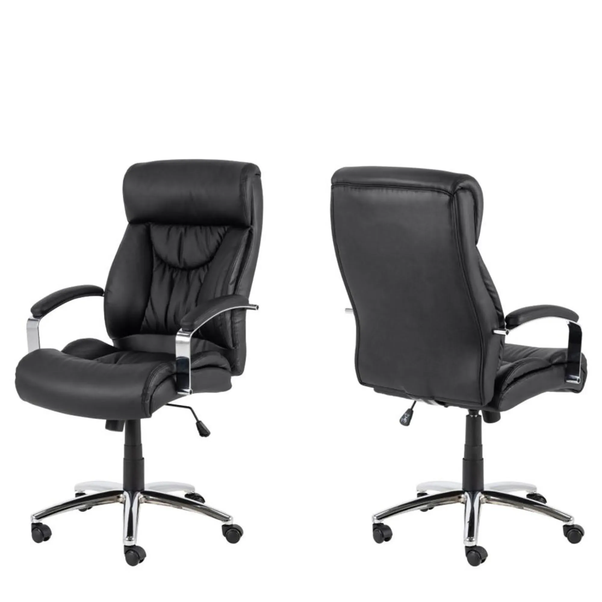 Benson Office Chair - Black, Faux Leather
