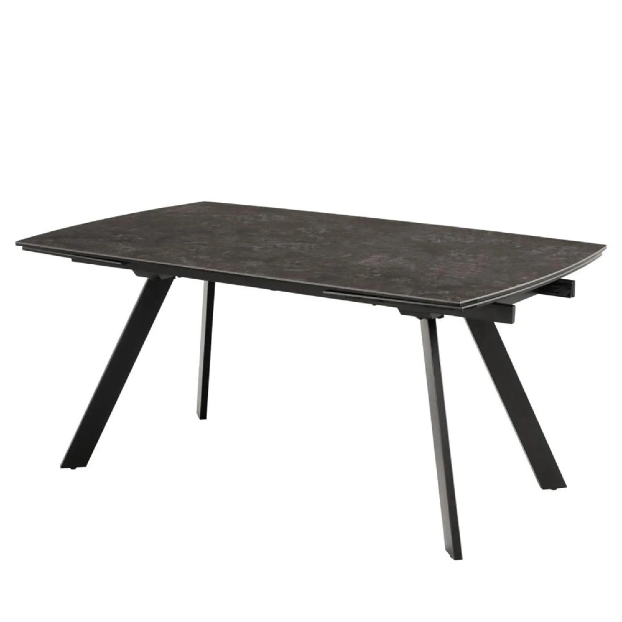 Blackburn 6-10 Seater Extending Dining Table - Black, Ceramic