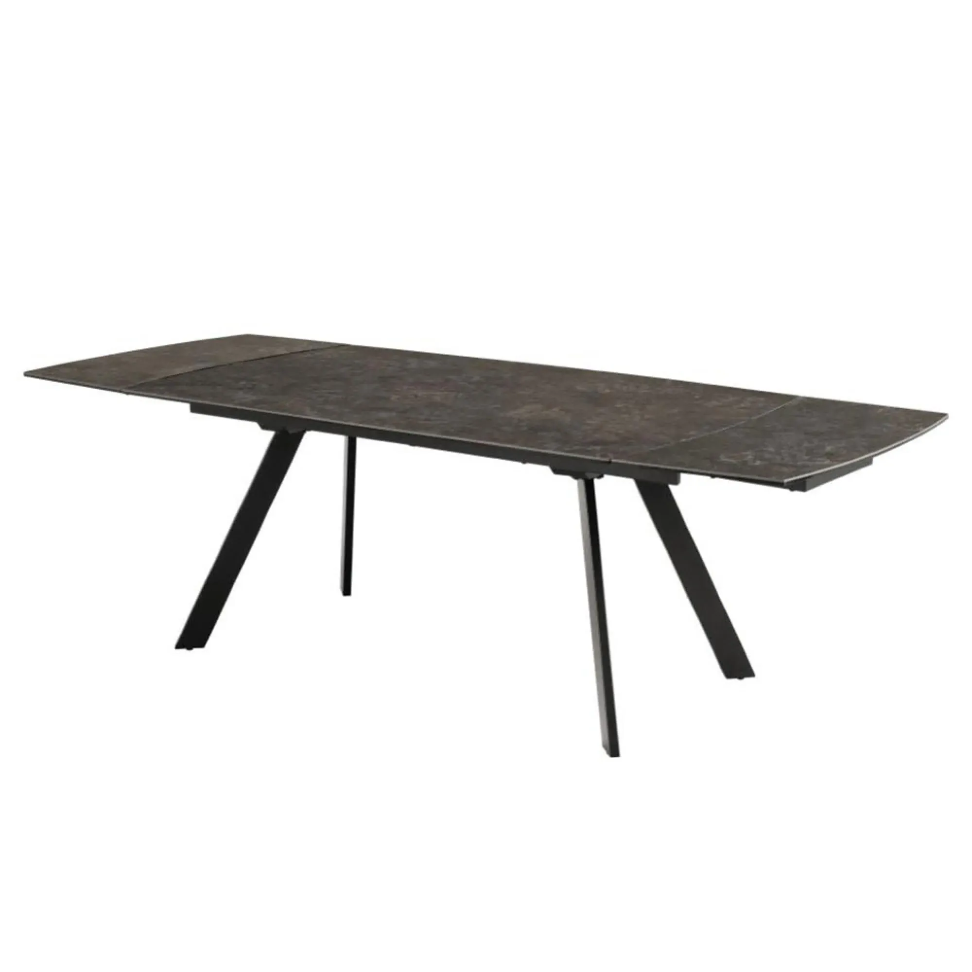 Blackburn 6-10 Seater Extending Dining Table - Black, Ceramic