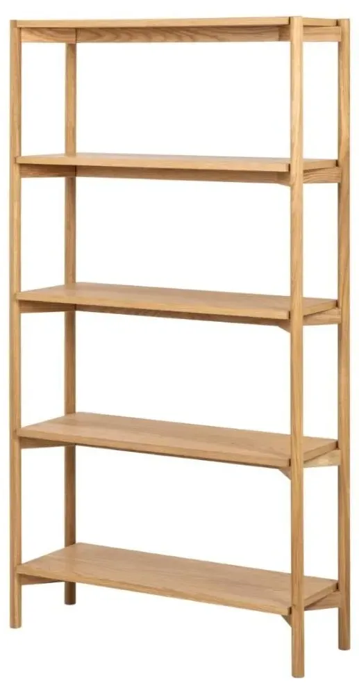 Braidwood Tall Open Bookcase - Oiled Oak