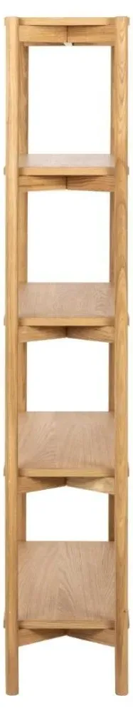 Braidwood Tall Open Bookcase - Oiled Oak