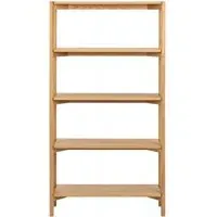 Braidwood Tall Open Bookcase - Oiled Oak