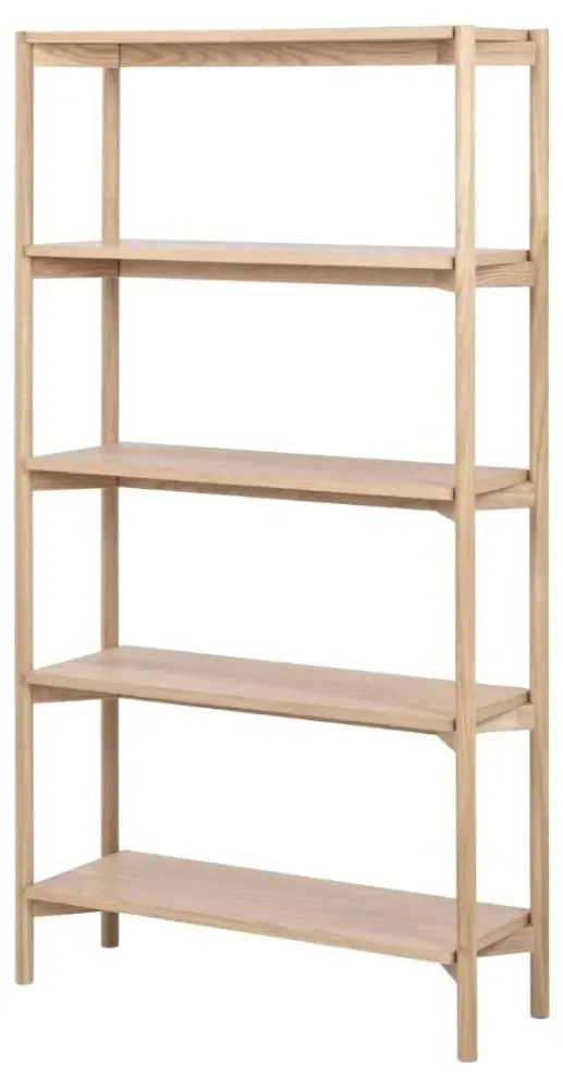 Braidwood Tall Open Bookcase - White Oak