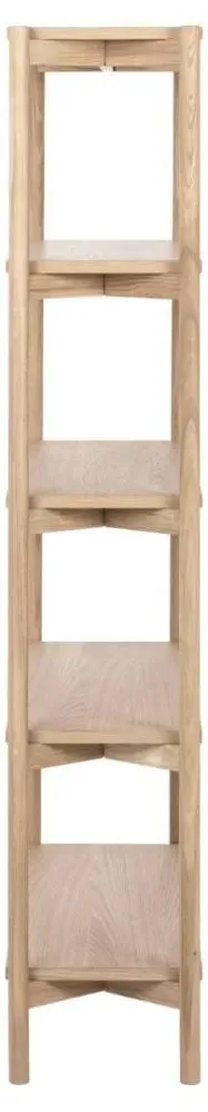 Braidwood Tall Open Bookcase - White Oak