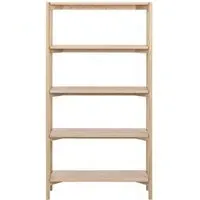 Braidwood Tall Open Bookcase - White Oak